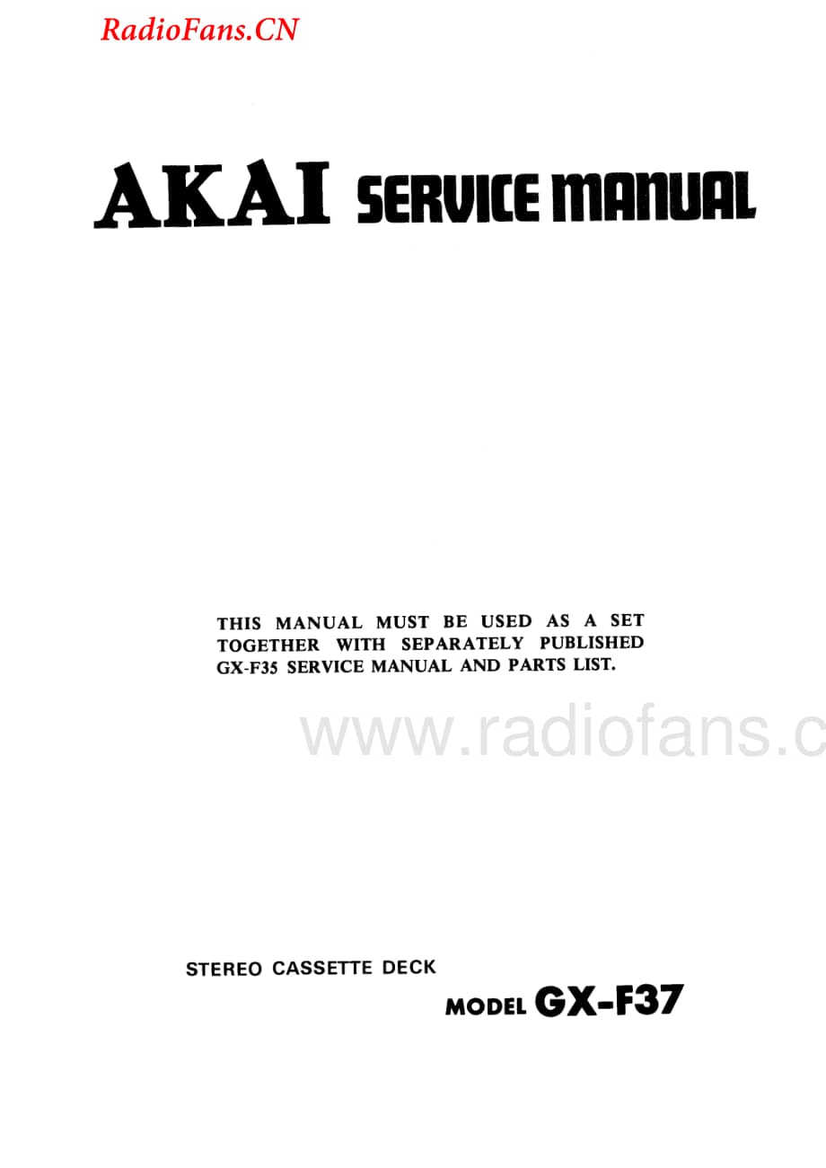 Akai-GXF37-tape-sm维修电路图 手册.pdf_第1页