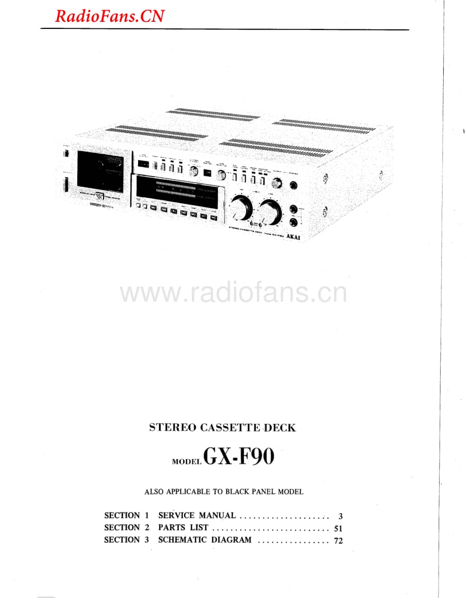 Akai-GXF90-tape-sm维修电路图 手册.pdf_第2页