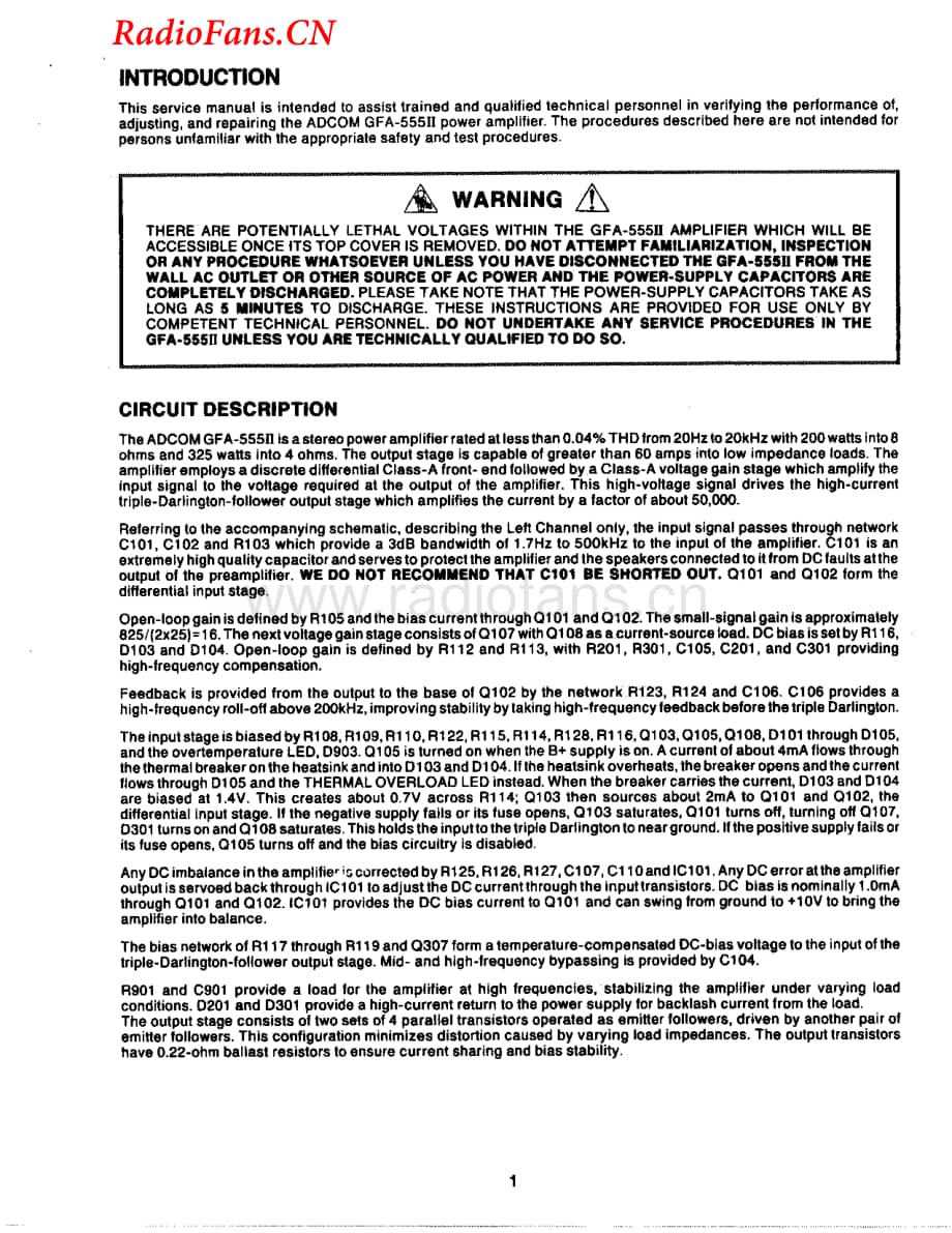Adcom-GFA555II-pwr-sm维修电路图 手册.pdf_第2页