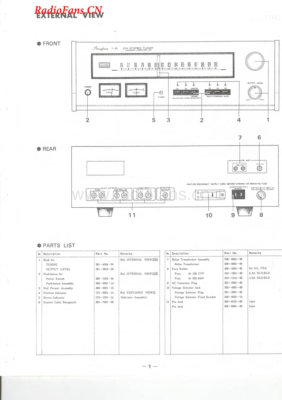 Accuphase-T101-tun-sch维修电路图 手册.pdf_第2页
