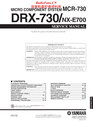 Yamaha-DRX-730-Service-Manual电路原理图.pdf