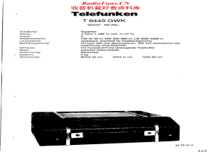 Telefunken-6445-GWK-Schematic-2电路原理图.pdf