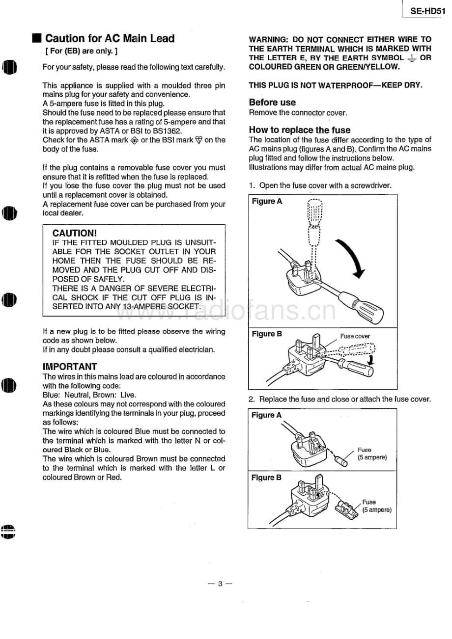 Technics-SEHD-51-Service-Manual电路原理图.pdf_第3页