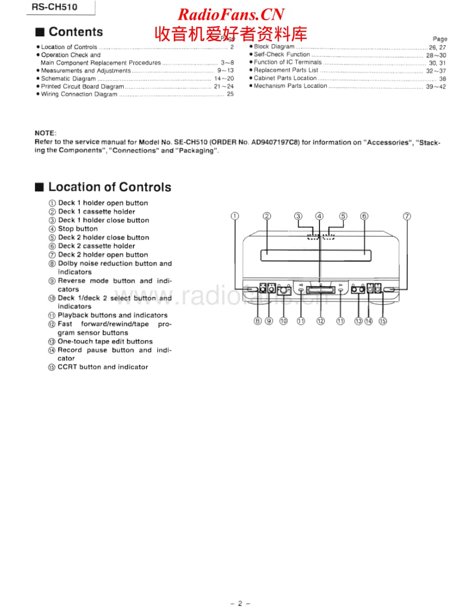 Technics-RSCH-510-Service-Manual电路原理图.pdf_第2页