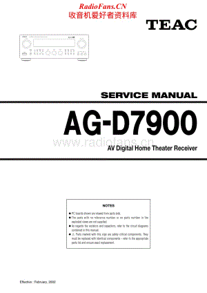 Teac-AGD-7900-Service-Manual电路原理图.pdf