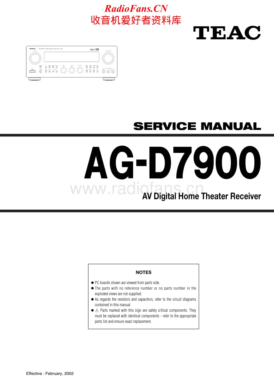 Teac-AGD-7900-Service-Manual电路原理图.pdf_第1页
