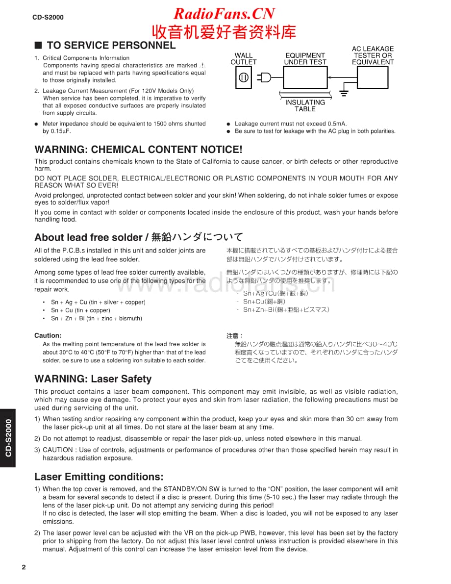 Yamaha-CDS-2000-Service-Manual电路原理图.pdf_第2页