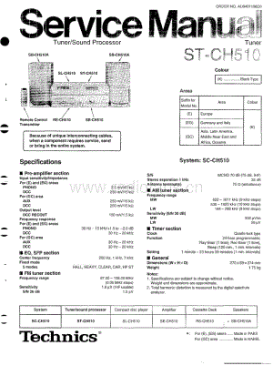 Technics-STCH-510-Service-Manual (1)电路原理图.pdf