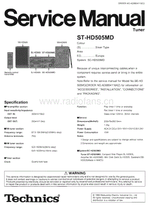 Technics-ST-HD-505-HD-Service-Manual电路原理图.pdf