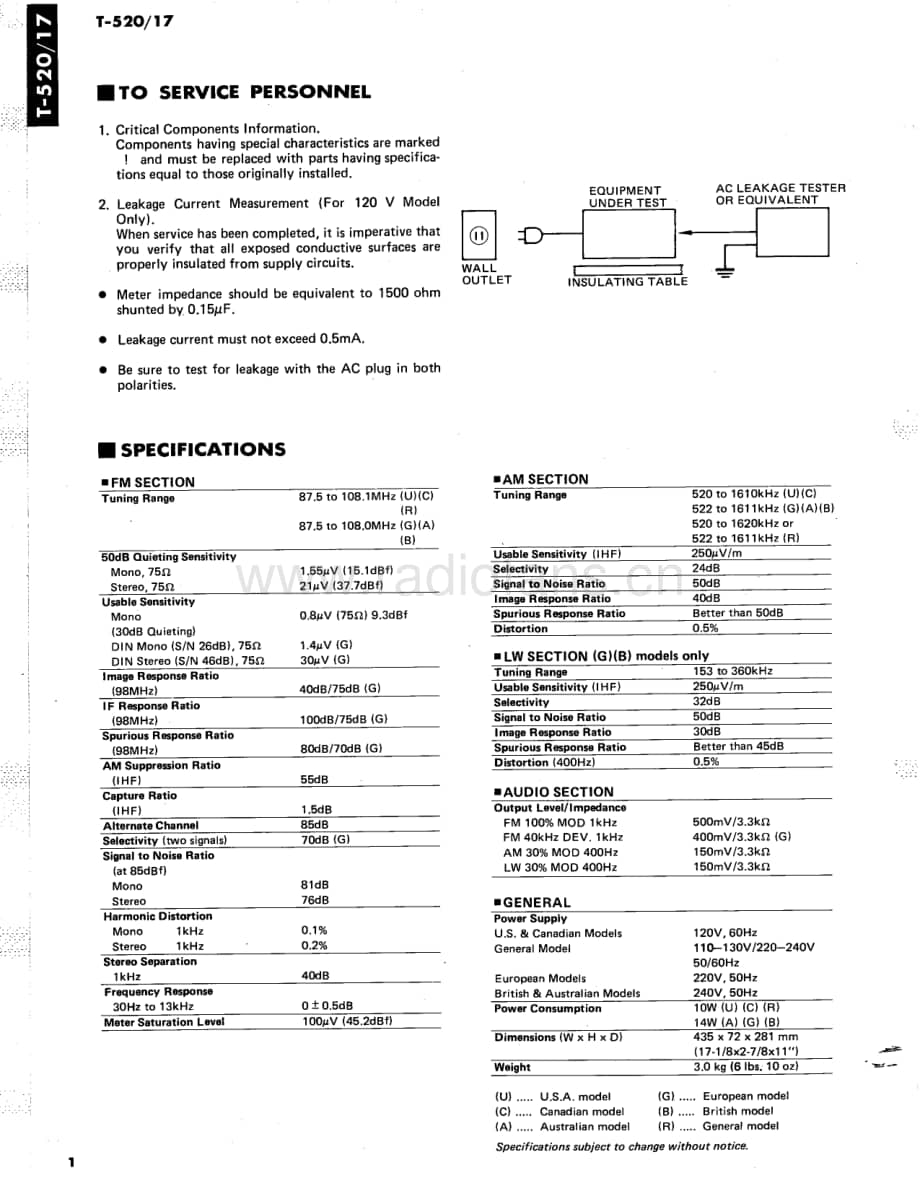 Yamaha-T-520-Service-Manual电路原理图.pdf_第2页