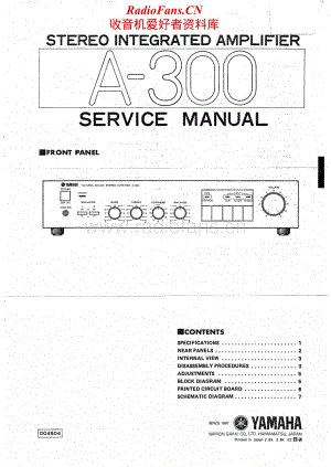 Yamaha-A-300-Service-Manual电路原理图.pdf