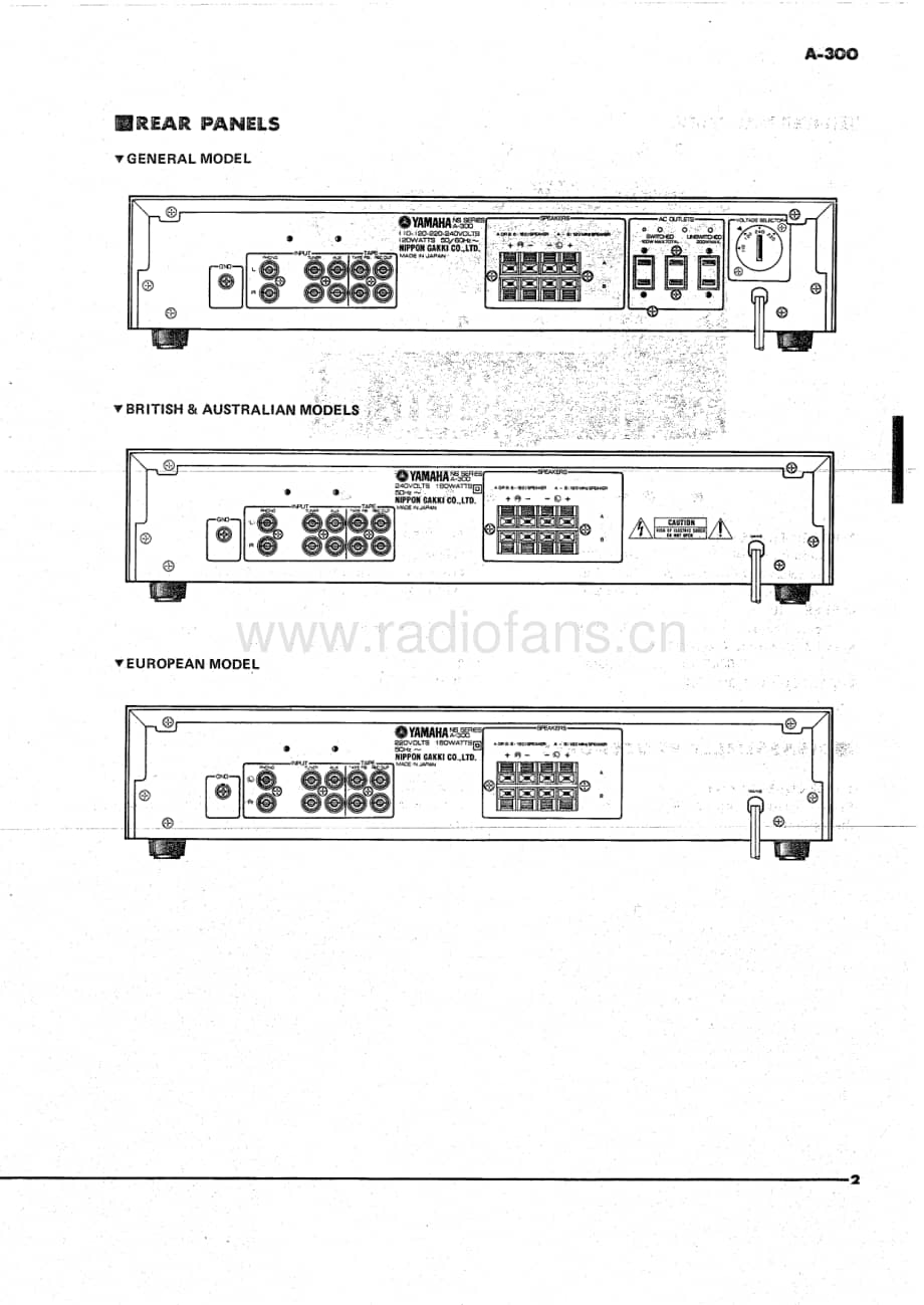 Yamaha-A-300-Service-Manual电路原理图.pdf_第3页