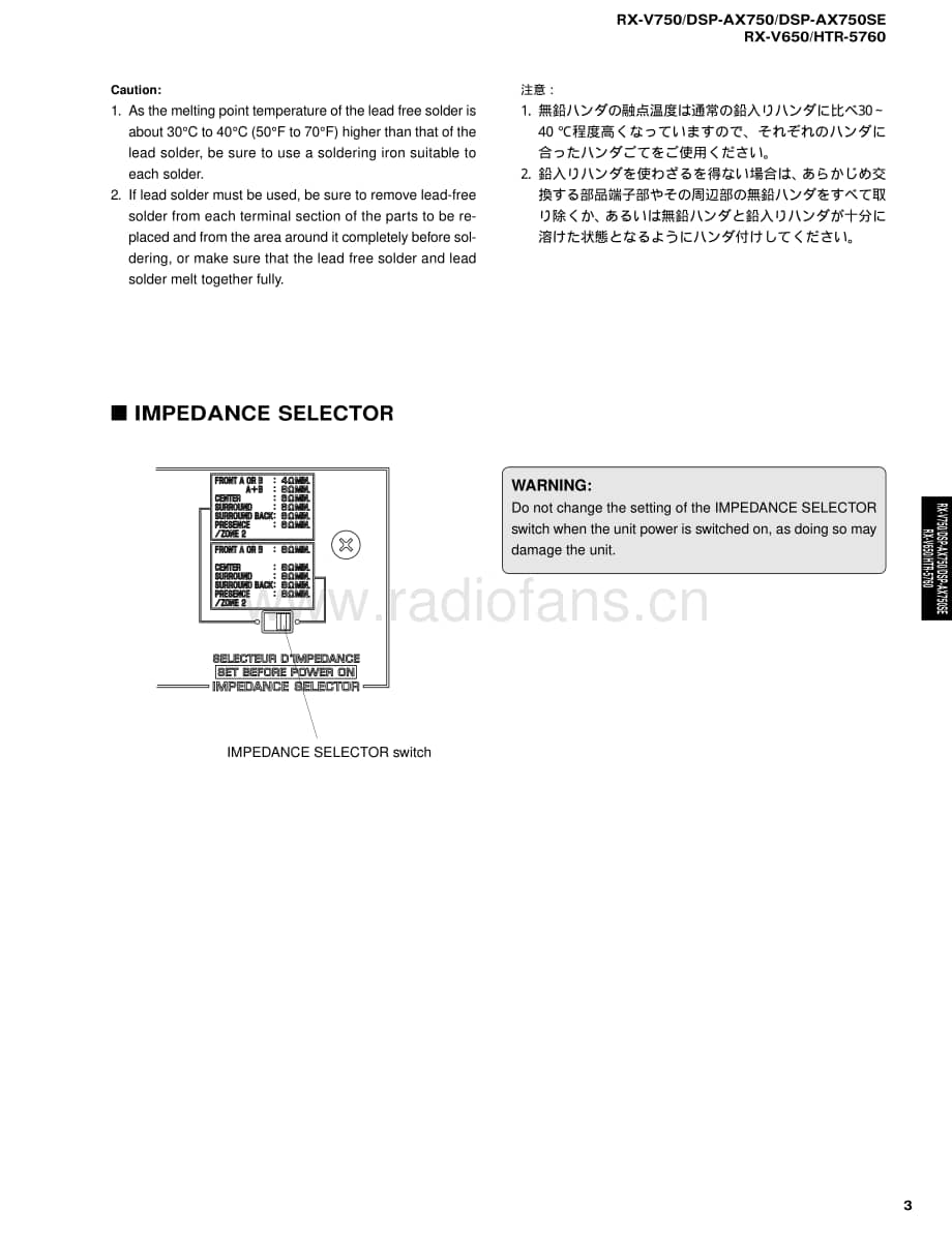 Yamaha-RXV-750-Service-Manual电路原理图.pdf_第3页