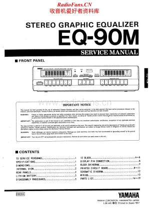 Yamaha-EQ-90-M-Service-Manual电路原理图.pdf