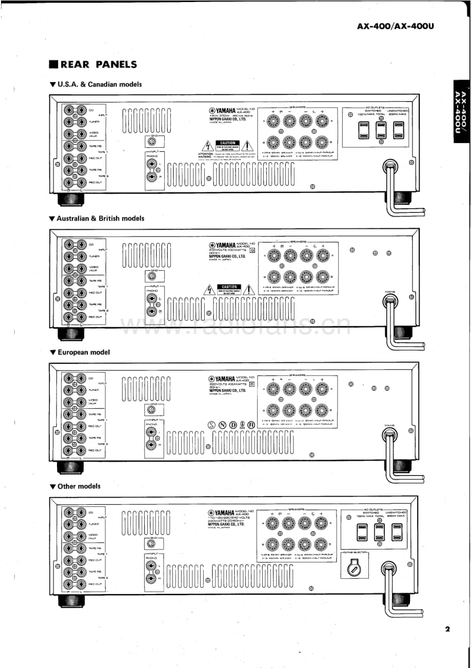 Yamaha-AX-400-Service-Manual电路原理图.pdf_第3页