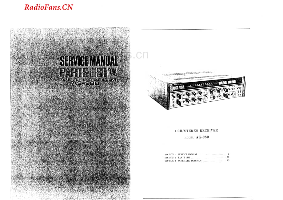 Akai-AS980-rec-sm维修电路图 手册.pdf_第2页