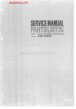 Akai-AS960-rec-sm维修电路图 手册.pdf