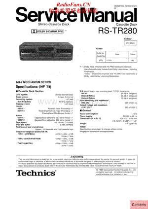 Technics-RSTR-280-Service-Manual电路原理图.pdf