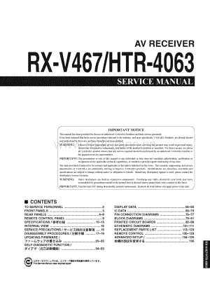 Yamaha-RXV-467-Service-Manual电路原理图.pdf