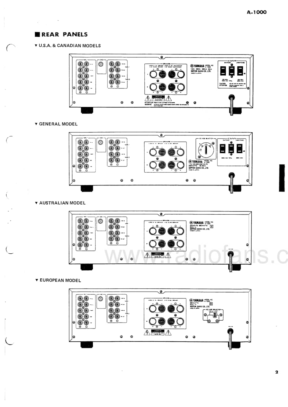 Yamaha-A-1000-Service-Manual电路原理图.pdf_第3页