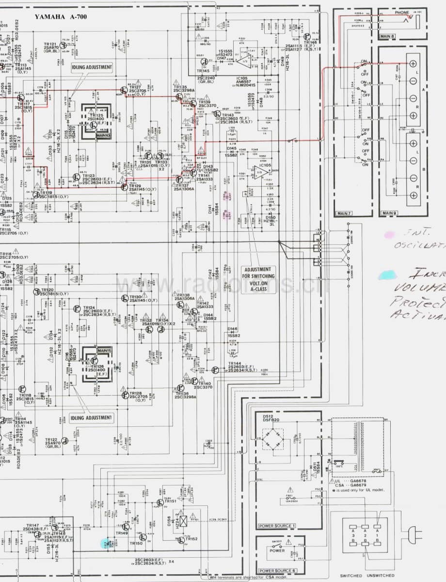 Yamaha-A-700-Schematic电路原理图.pdf_第3页