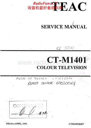 Teac-CT-M1401-Service-Manual电路原理图.pdf