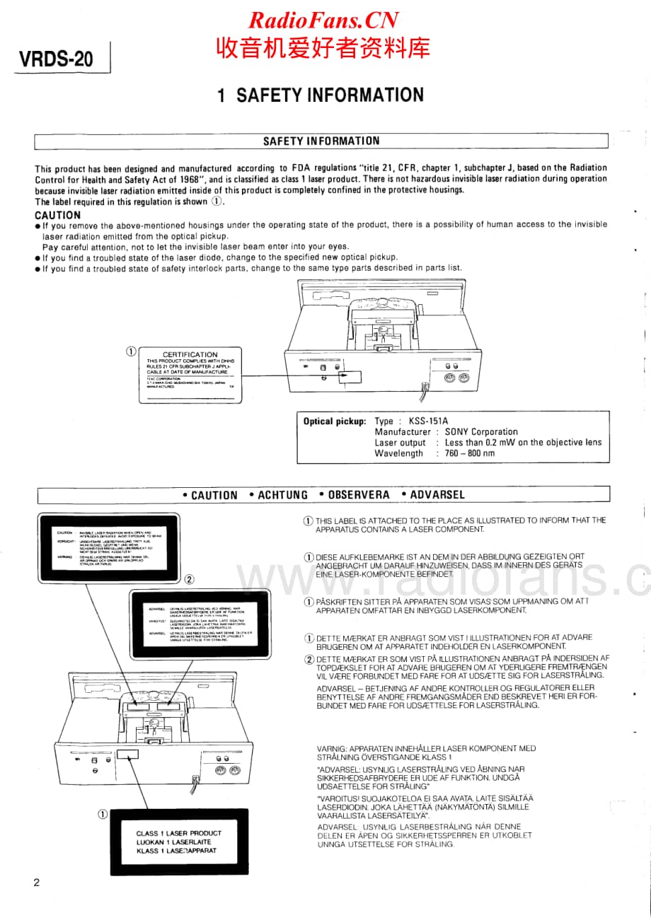 Teac-VR-DS20-Service-Manual电路原理图.pdf_第2页