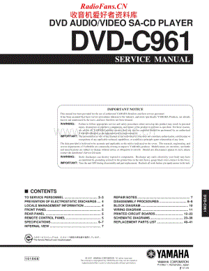 Yamaha-DVDC-961-Service-Manual电路原理图.pdf