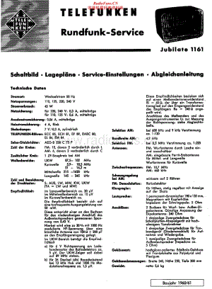 Telefunken-Jubilate-1161-Service-Manual电路原理图.pdf