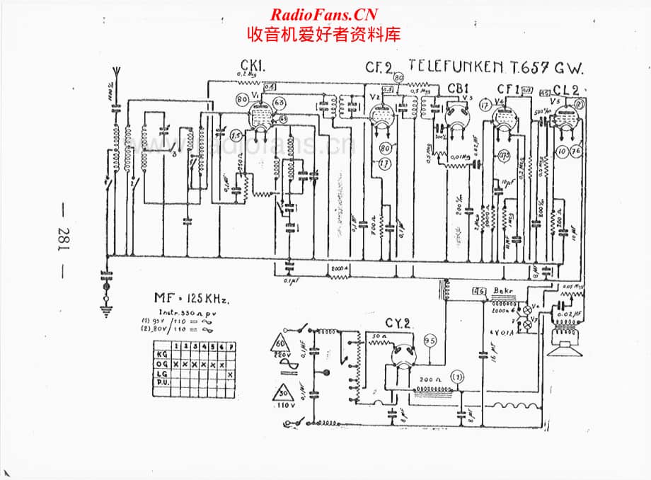 Telefunken-657-GW-Schematic电路原理图.pdf_第1页