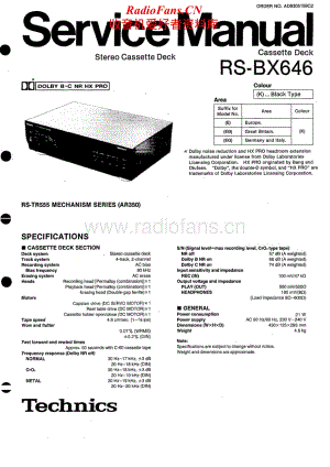Technics-RSBX-646-Service-Manual电路原理图.pdf