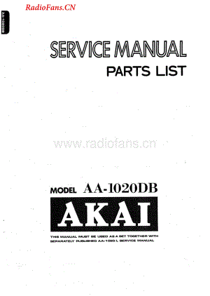 Akai-AA1020DB-rec-sm维修电路图 手册.pdf