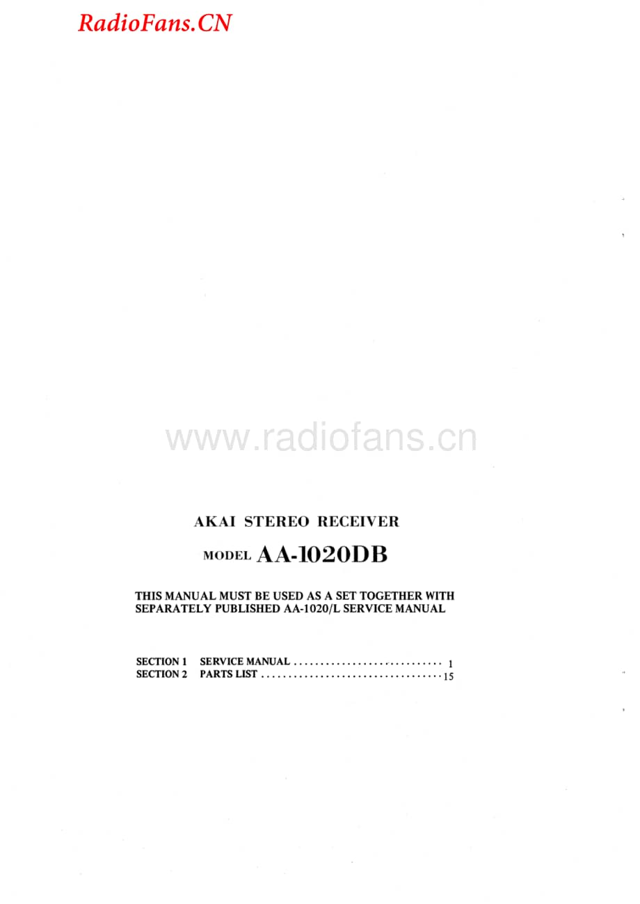 Akai-AA1020DB-rec-sm维修电路图 手册.pdf_第2页