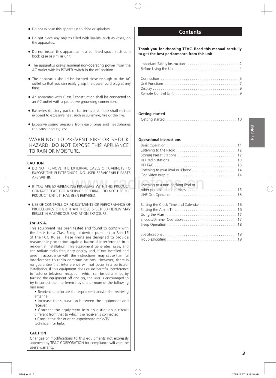 Teac-HD-1-Service-Manual电路原理图.pdf_第3页