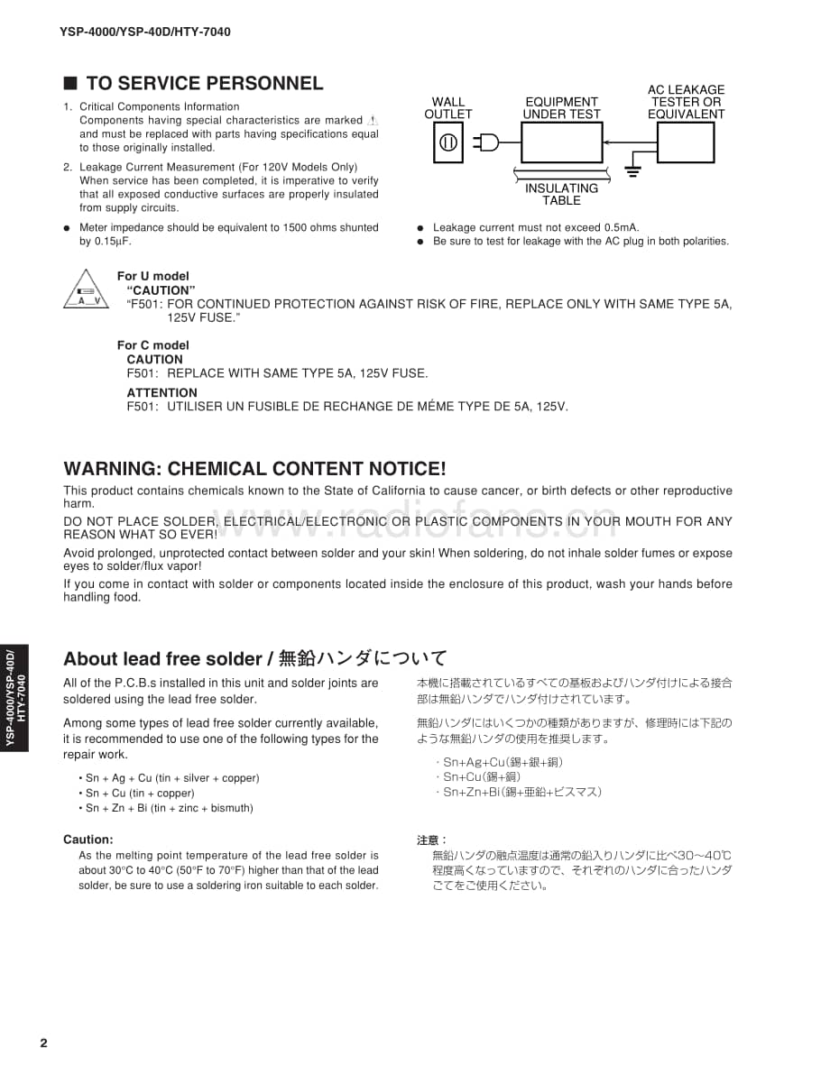 Yamaha-YSP-40-D-Service-Manual电路原理图.pdf_第2页