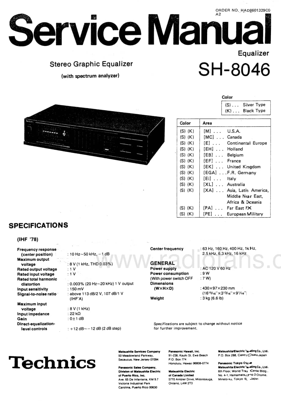 Technics-SH-8046-Service-manual电路原理图.pdf_第1页