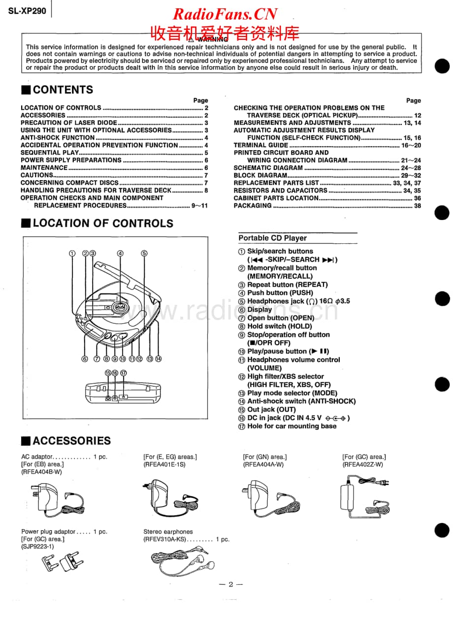 Technics-SLXP-290-Service-Manual电路原理图.pdf_第2页