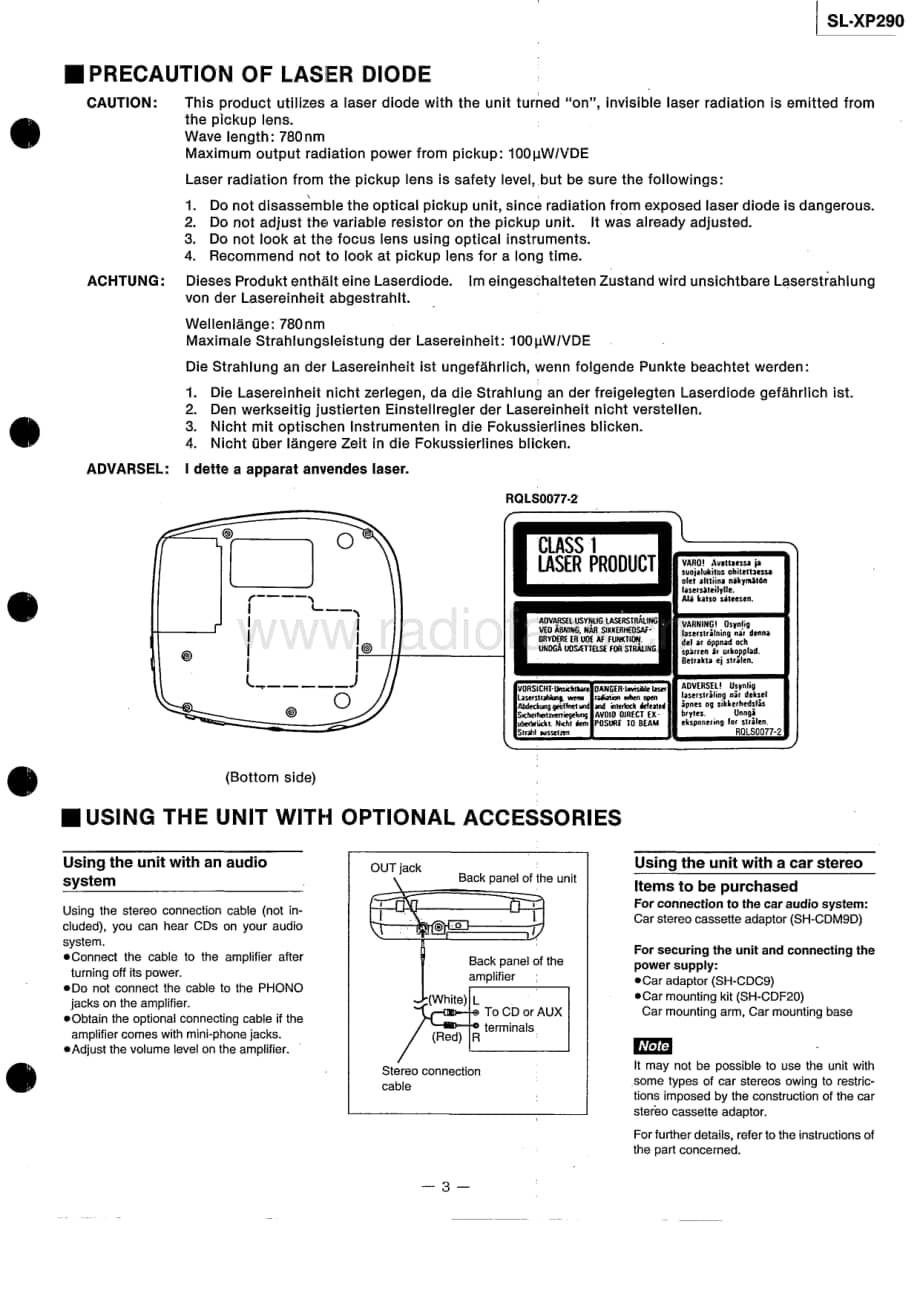 Technics-SLXP-290-Service-Manual电路原理图.pdf_第3页