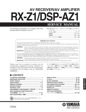 Yamaha-RXZ-1-Service-Manual电路原理图.pdf