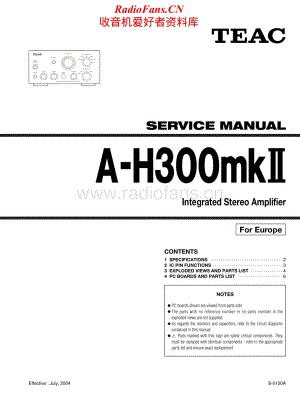 Teac-A-H300-MK-II-Service-Manual电路原理图.pdf