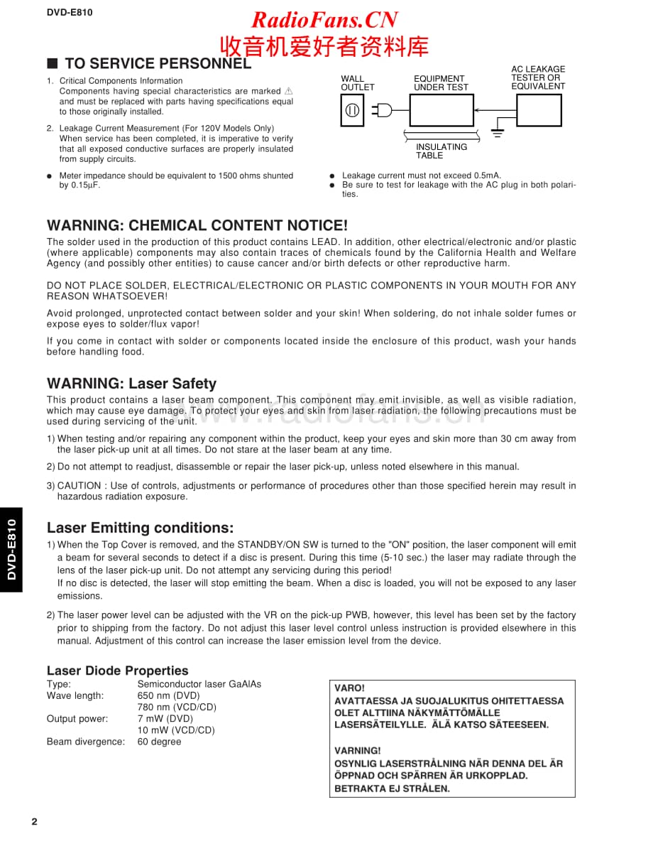 Yamaha-DVDE-810-Service-Manual电路原理图.pdf_第2页