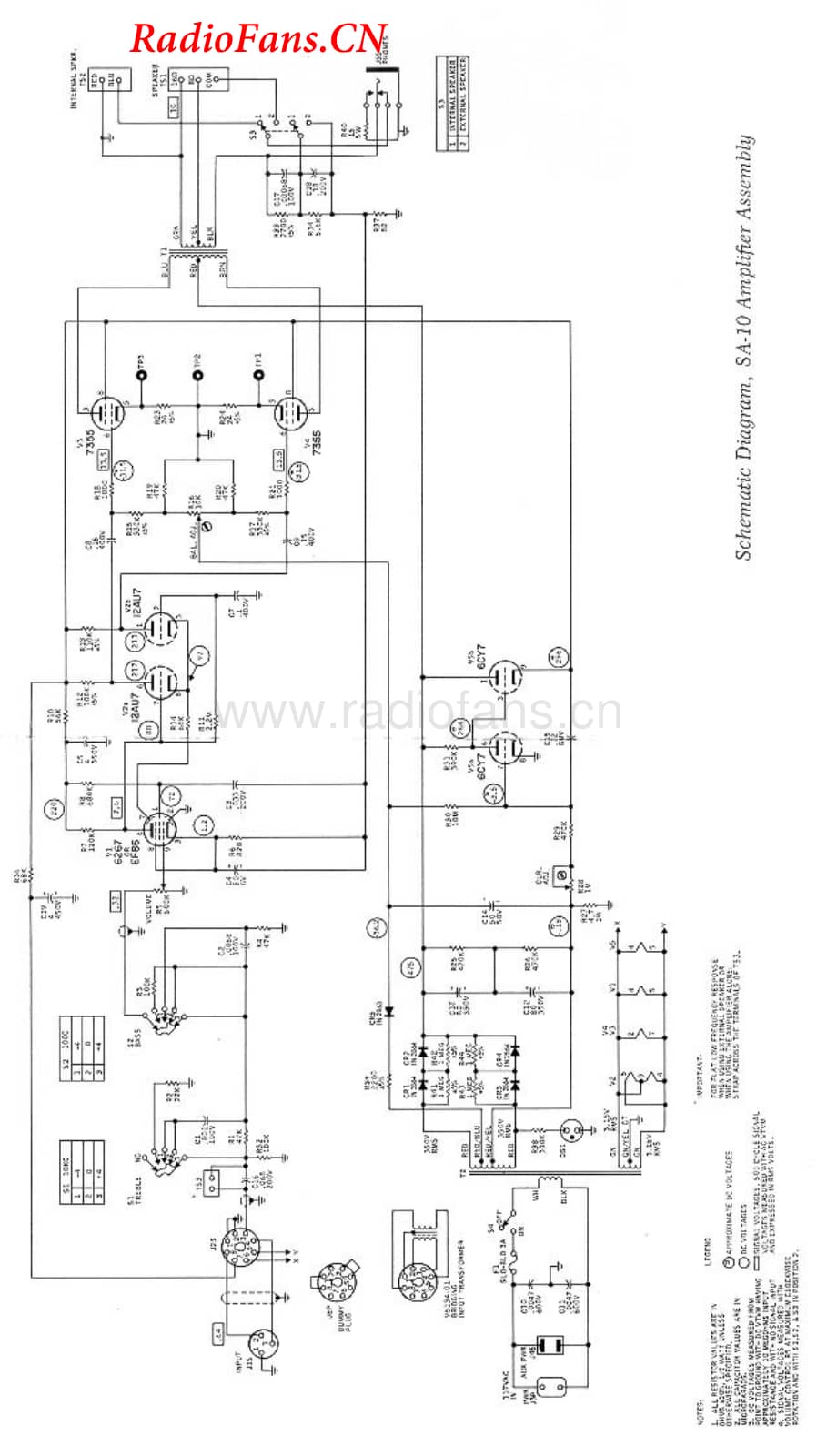 Ampex-SA10-int-sch维修电路图 手册.pdf_第1页