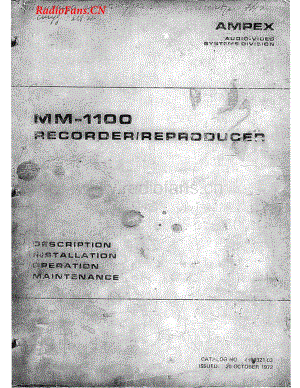 Ampex-MM1100-tape-sm维修电路图 手册.pdf