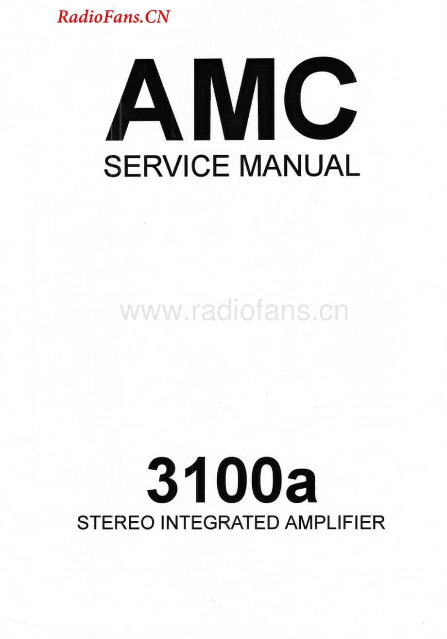 Amc-3100A-int-sm维修电路图 手册.pdf_第1页