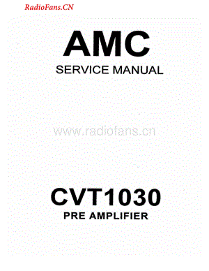 Amc-CVT1030-pre-sm维修电路图 手册.pdf