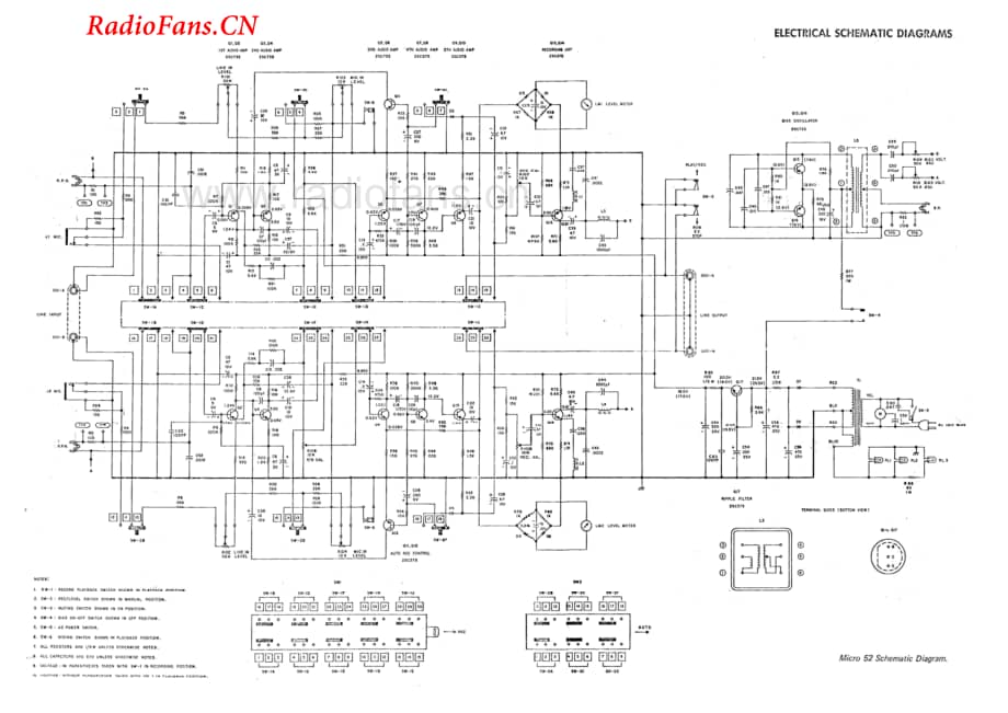 Ampex-Micro52-tape-sch维修电路图 手册.pdf_第1页