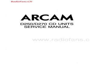 Arcam-Delta270-cd-sm维修电路图 手册.pdf