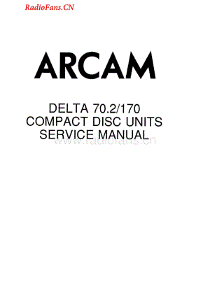 Arcam-Delta170-cd-sm维修电路图 手册.pdf