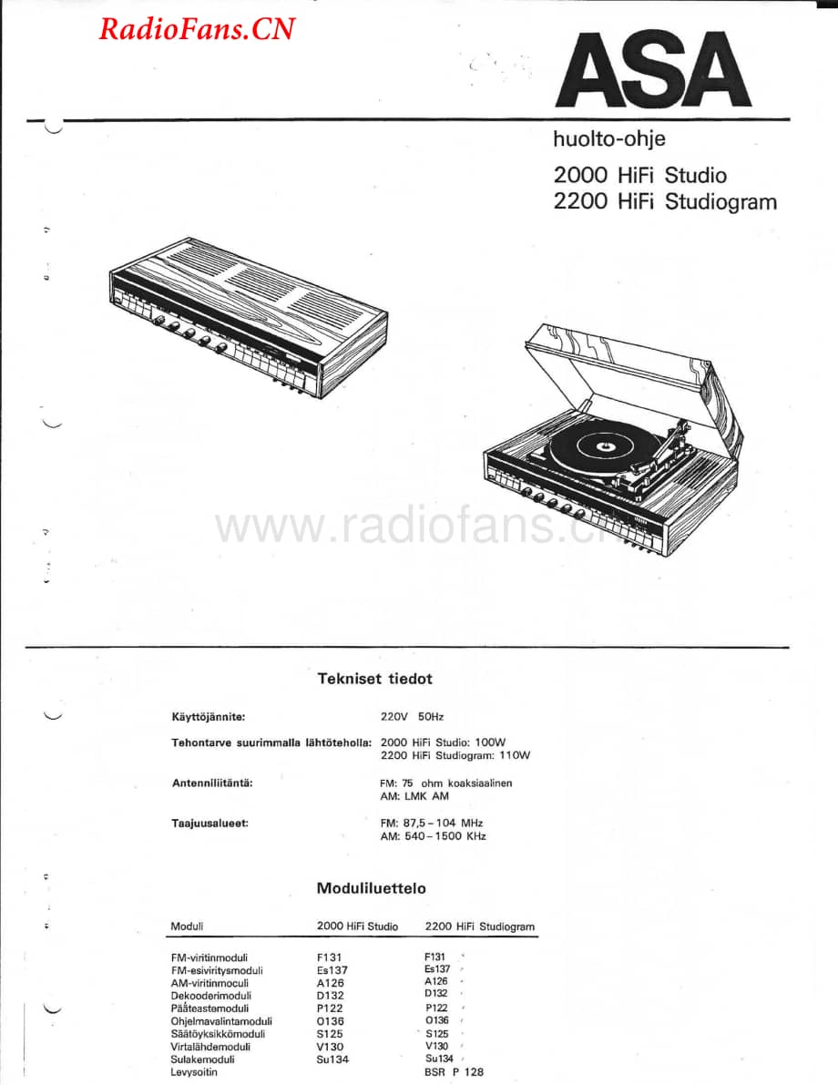 Asa-2000-rec-sm维修电路图 手册.pdf_第1页