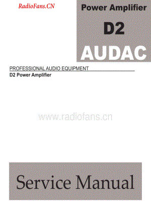 Audac-D2-pwr-sch维修电路图 手册.pdf